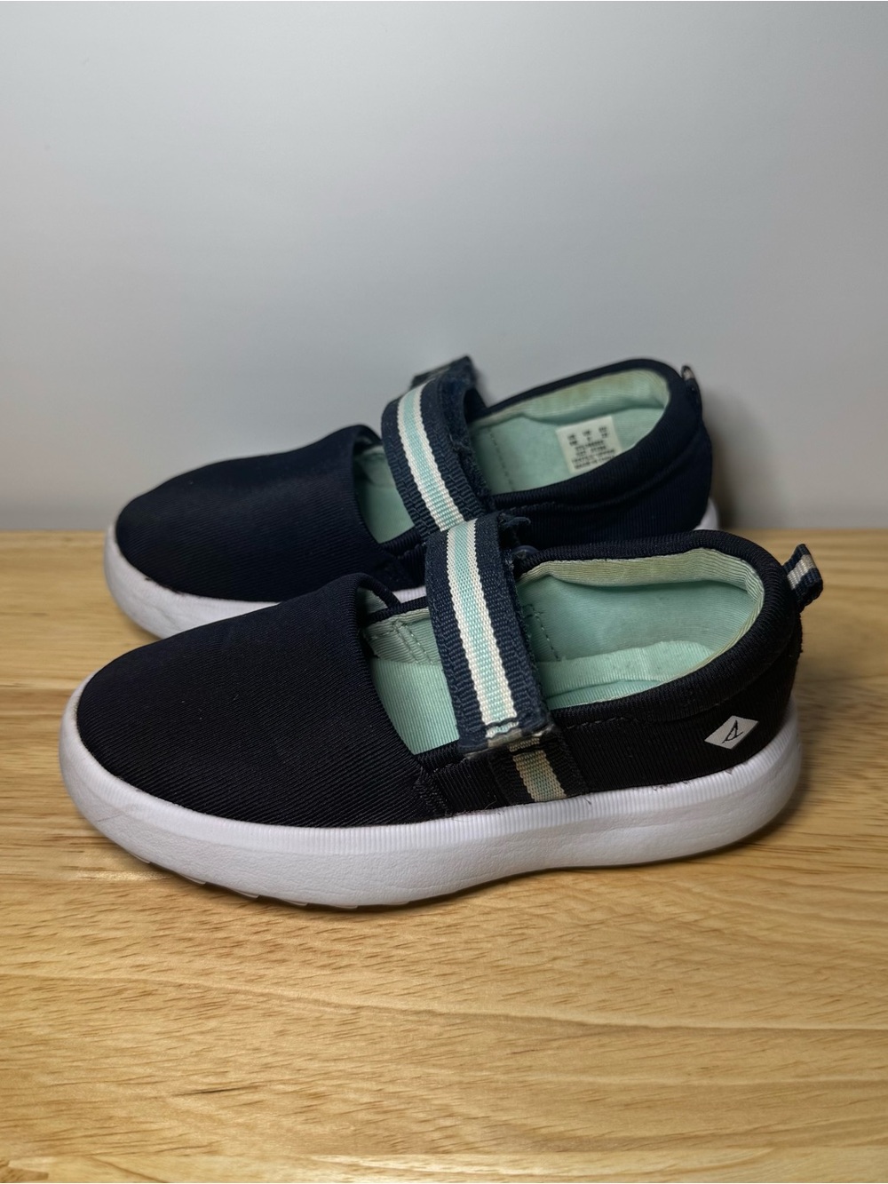 Sperry Port Mast Plushwave Mary Jane Toddler Girls 6M Coastal Daycare Preppy